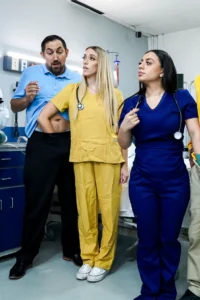 Khloe Kapri & Melztube reaching for the cocks