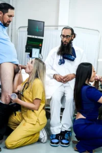 Khloe Kapri & Melztube blowing cock at the fertility clinic