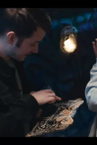 Norah Juliette in an old building with Sam