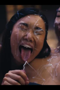 A huge cumshot for Dolly Orchid & Lucy Mochi