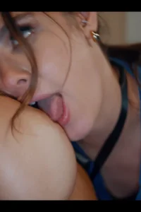 Dr. Kylie eating Ava's boobies