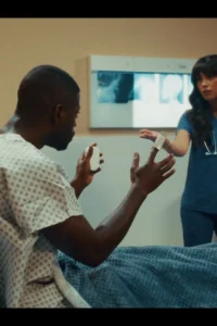 It freezes the sexy nurse