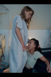 Kimmy sucks her new dick