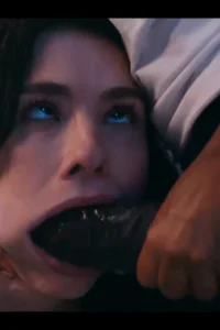 Matty gags on Barbie's huge futa BBC