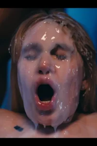 Huge facial for Greta