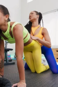They feel each others bodies