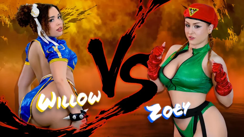 Willow Ryder vs Zoey Uso! Fight! (Street Fighter Parody) by Team Skeet Singles