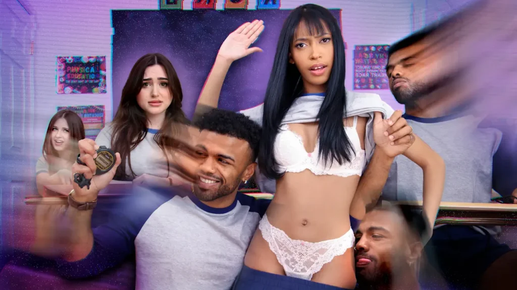 Freeuse Time Stop Classroom: Three Hot Students All to Myself featuring Lilibet Saunders, Alana Rose & Jai Morae