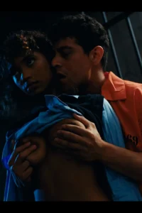 Grabbing the frozen guards big titties